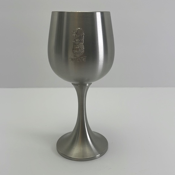 Singapore Eastern Pewter Goblet Single Wine Cup - Picture 5 of 13